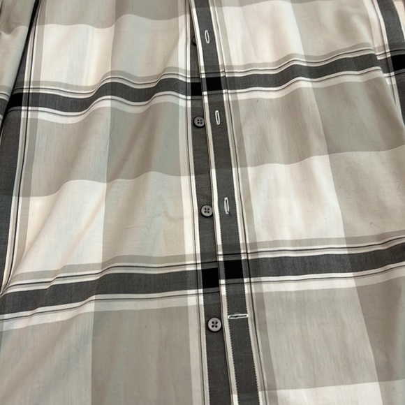 Express Button down size L extra slim fit gray pattern used-like new - Picture 4 of 7